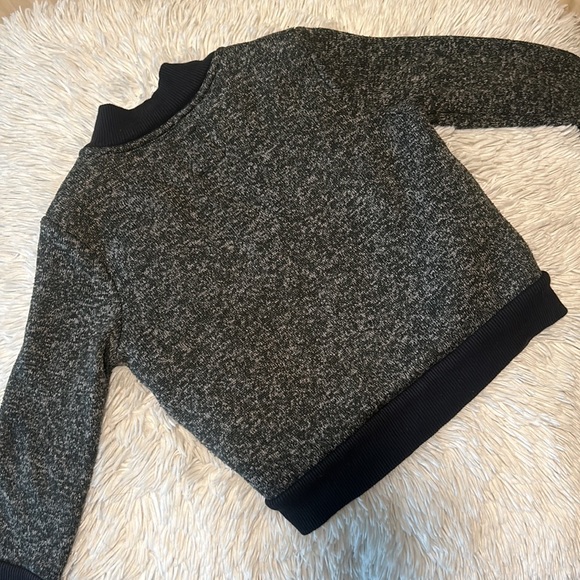 Old Navy toddler zip up black and grey Sherpa lined jacket size 3T - Picture 3 of 4